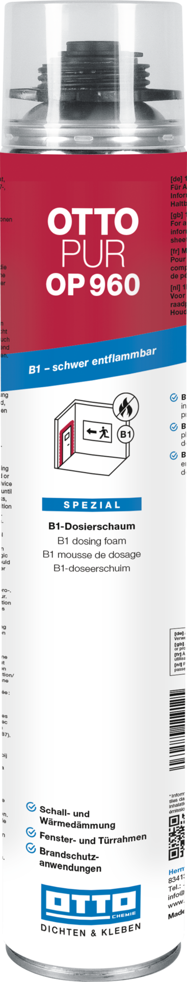 OTTOPUR OP 960 Der B1-Dosierschaum