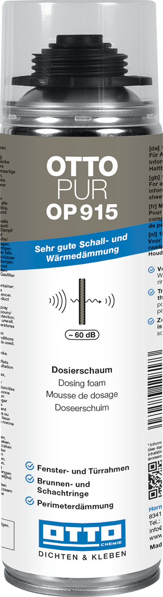 OTTOPUR OP 915 - Der Dosierschaum mit sehr guter Schall- und Wärmedämmung