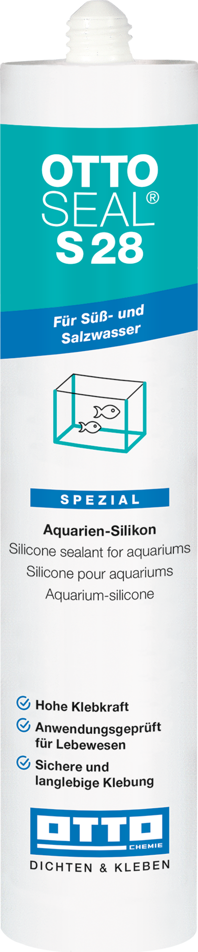 OTTOSEAL® S28 Das Aquarien- und Glasstein-Silicon 