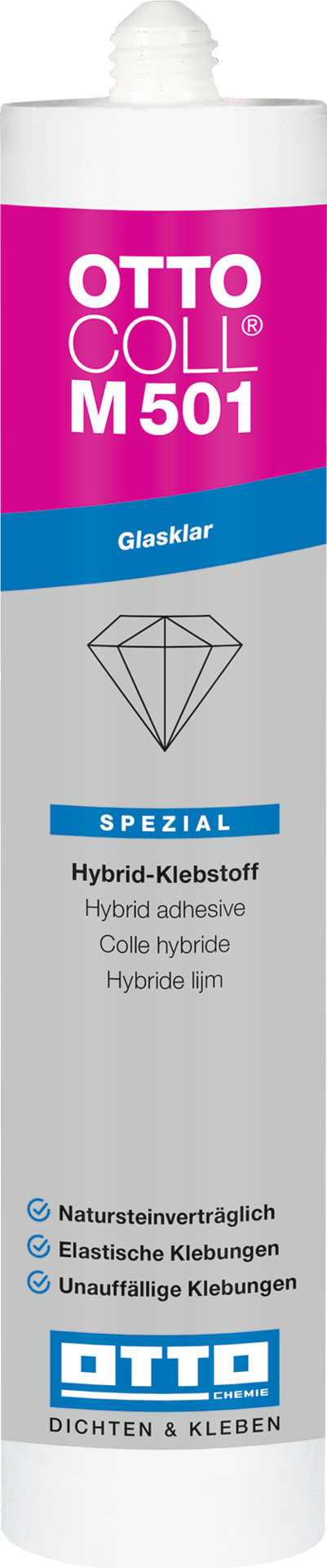 OTTOCOLL® M501 Der glasklare Hybrid-Klebstoff