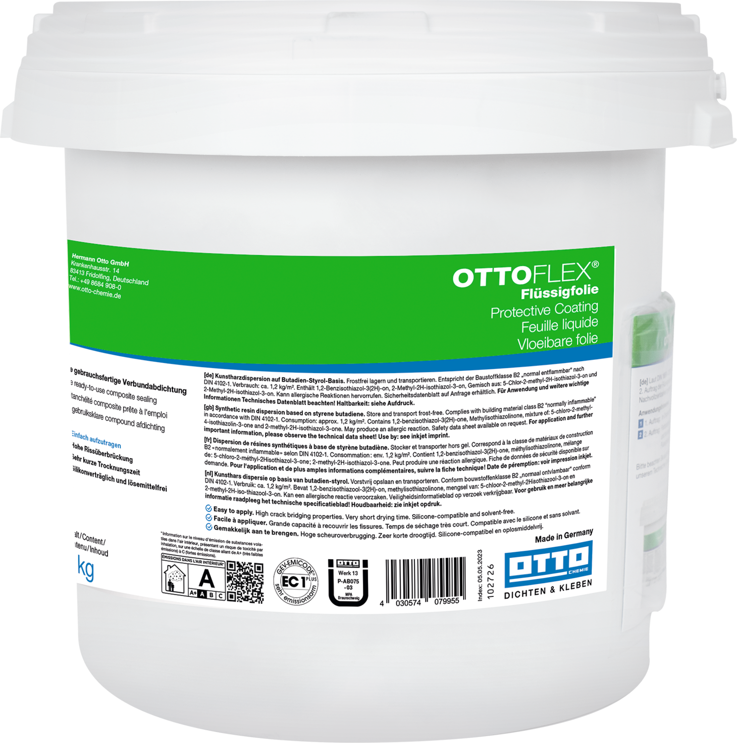 OTTOFLEX® Flüssigfolie - Die gebrauchsfertige Verbundabdichtung