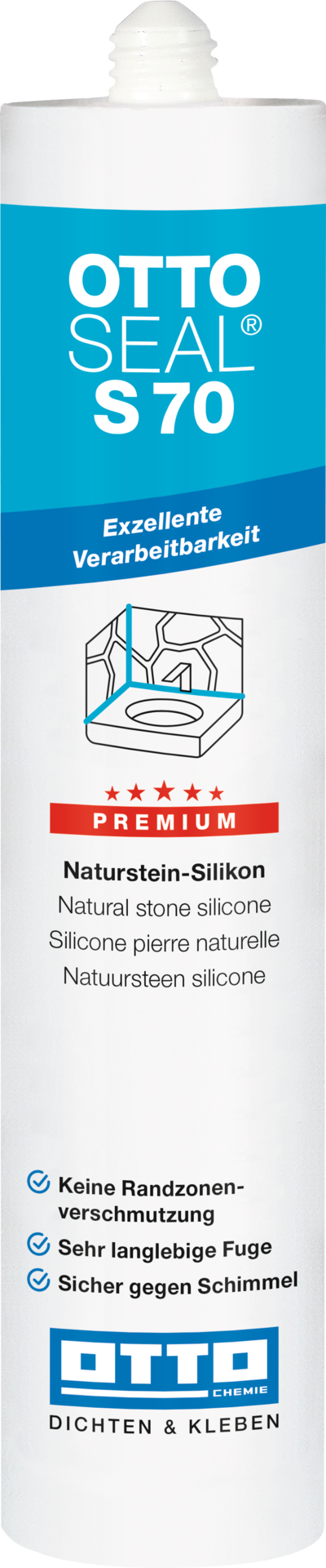 OTTOSEAL® S70 Das Premium-Naturstein-Silikon
