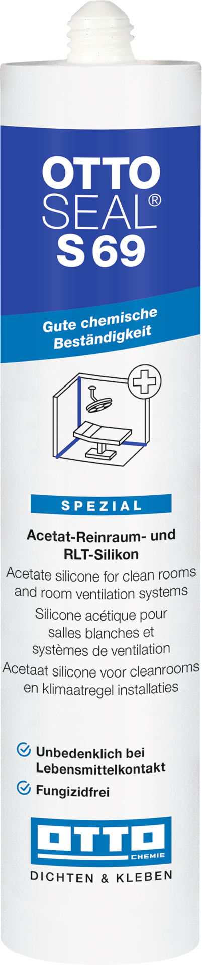 OTTOSEAL® S69 Das Acetat-Reinraum- und RLT-Silikon 